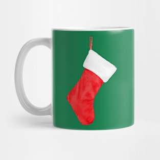 Red Christmas Stocking Mug